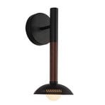 Candeeiro de parede LED Arden, preto, altura 36 cm, metal, regulável - Elstead