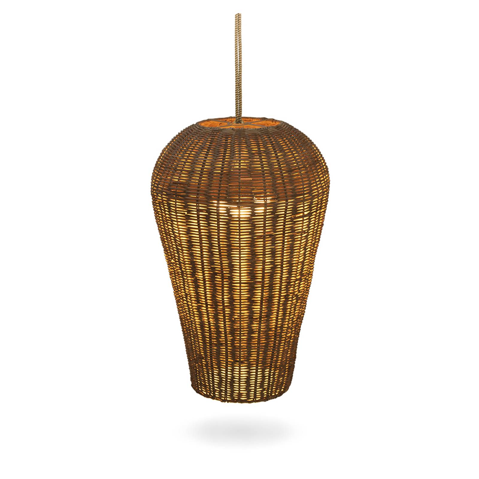 Newgarden Saona utomhus LED-hänglampa av rotting