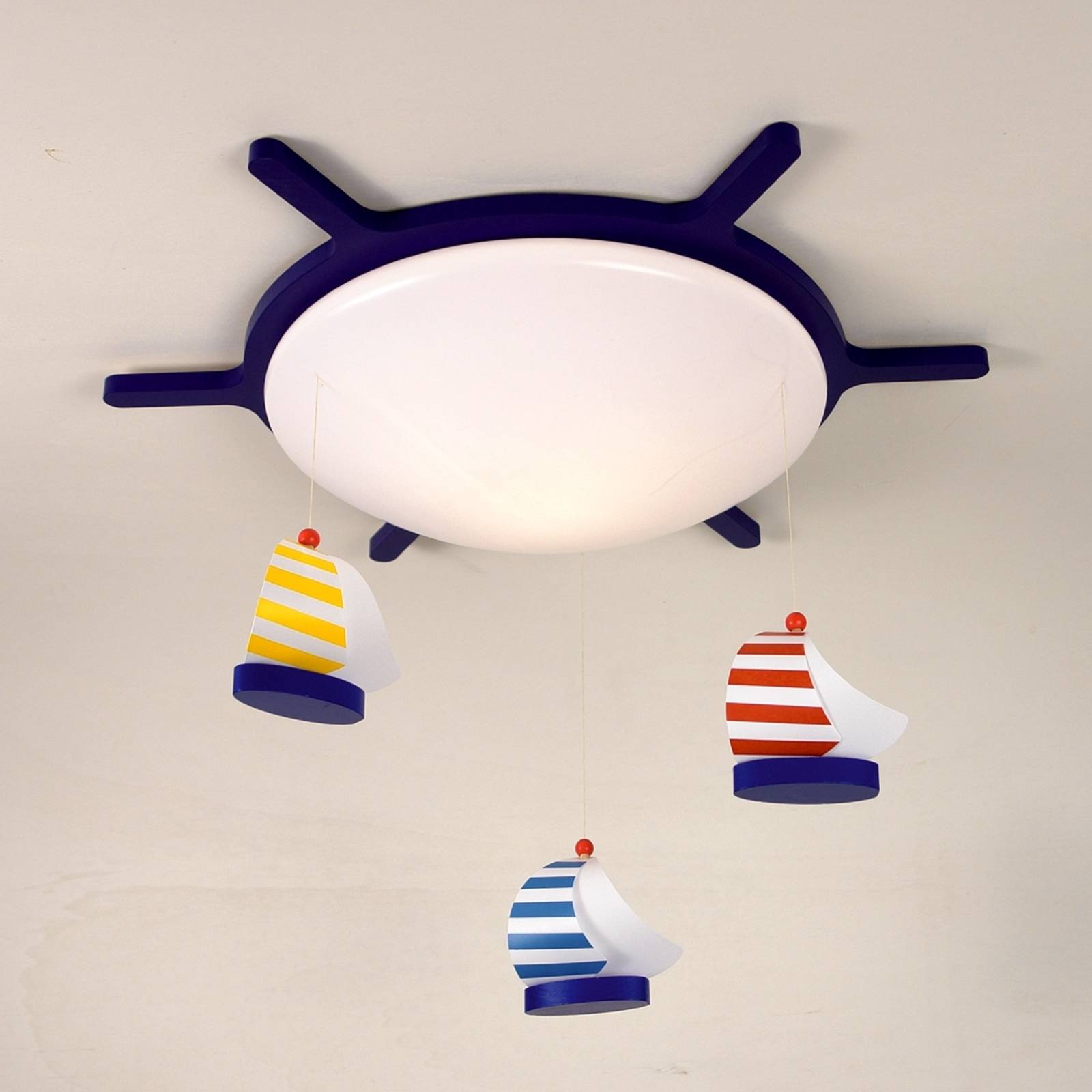Sailing Boats ceiling light with a boat design Lights.co.uk