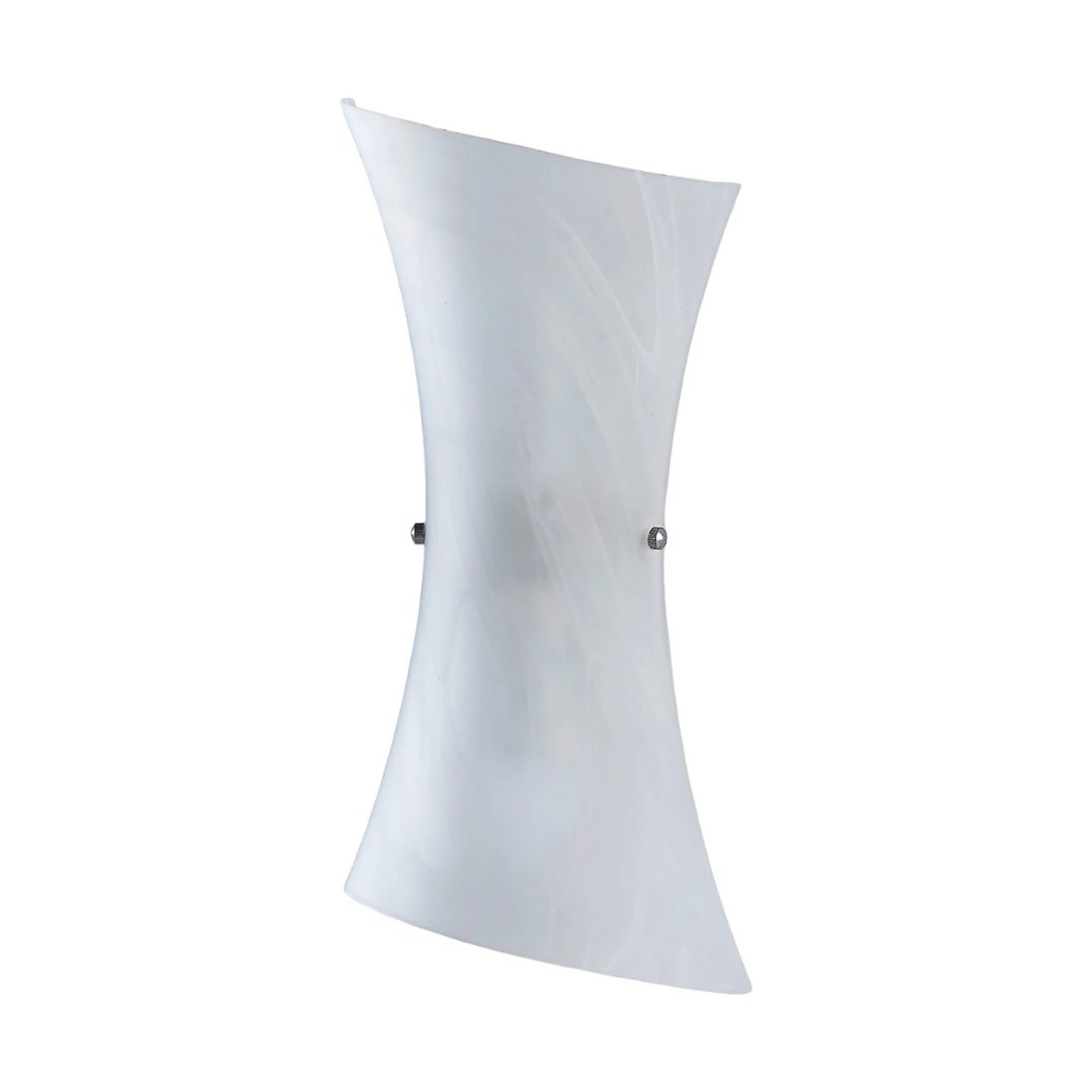 Applique murale Lindby Ebba, hauteur 39 cm, blanc albâtre, verre