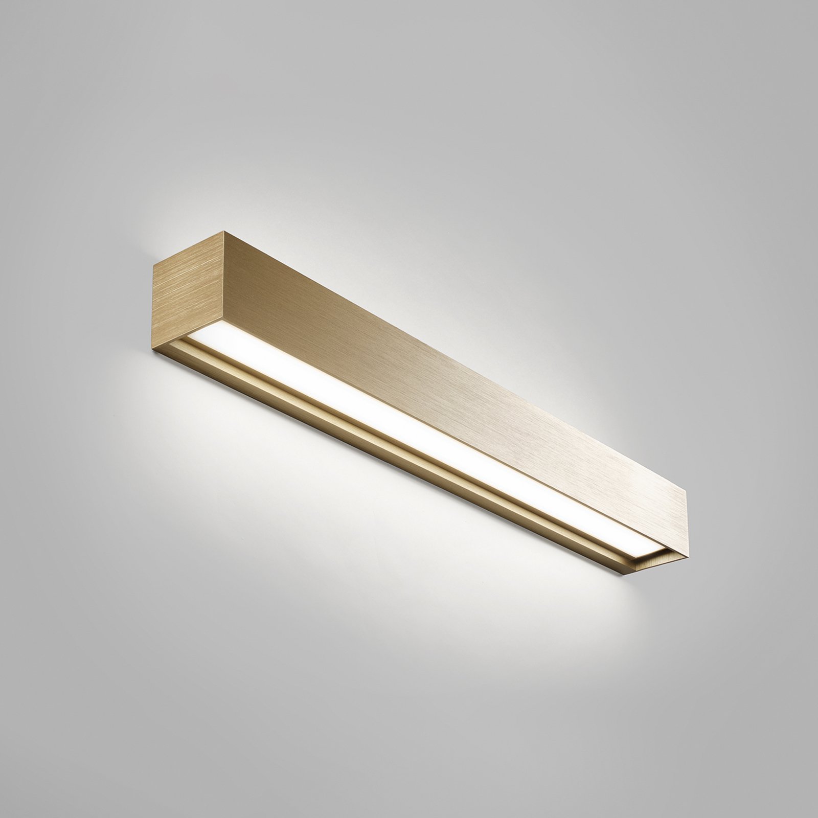 Linea W3 LED-Wandlampe messing 60cm, CCT, IP20 - Light-Point