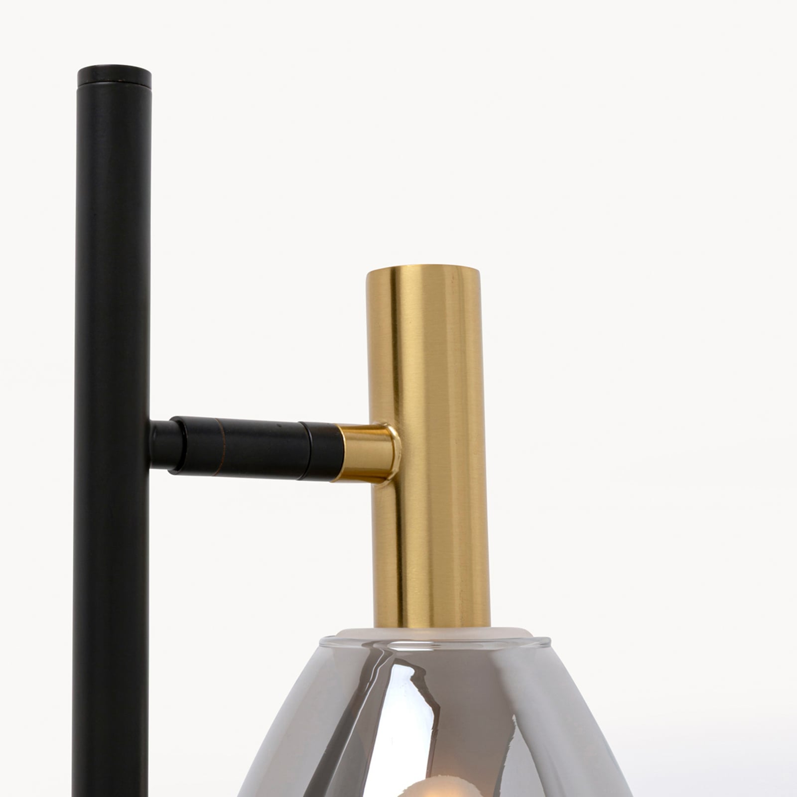 KARE gulvlampe Fari, grå, glas, højde 164 cm, 2 lyskilder, G9