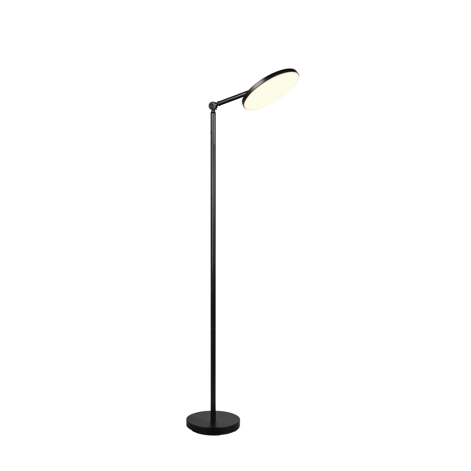 Lampe sur pied LED Mondello, noir mat, intensité variable, orientable