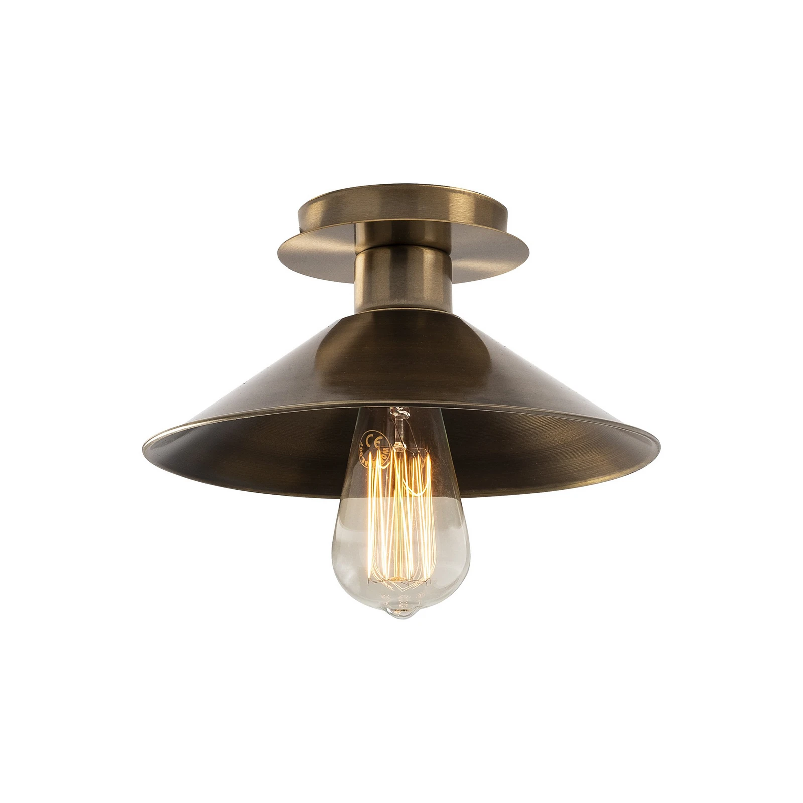 Stropné svietidlo Berceste N-662 1-svetelné Ø24cm zlaté antické