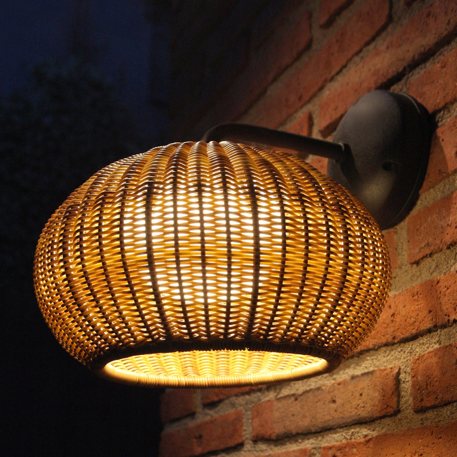 Bover Garota A/01 outdoor wall lamp graphite/brown