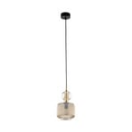 Suspension Sophia, cognac/noir, verre, Ø 15 cm, E14