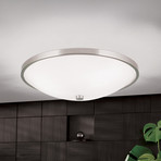 Versatile Samira ceiling light with metal rim