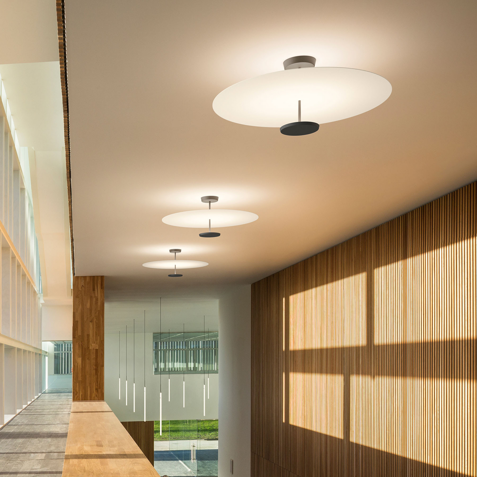 Vibia Flat LED-Deckenleuchte 2-flg. weiß DALI dim
