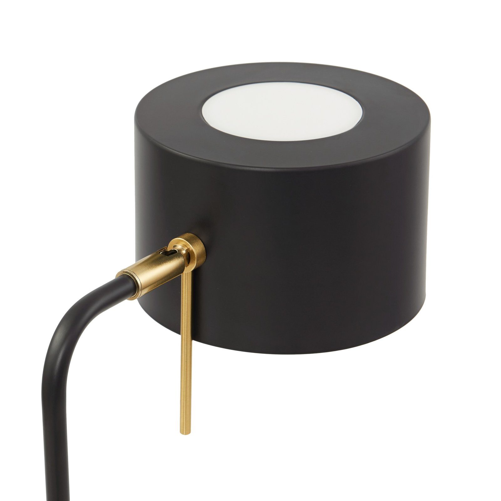 Lindby Kaida floor lamp, black, metal