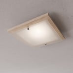 Envostar Kerio loftlampe, 35x35 cm, natur fyr