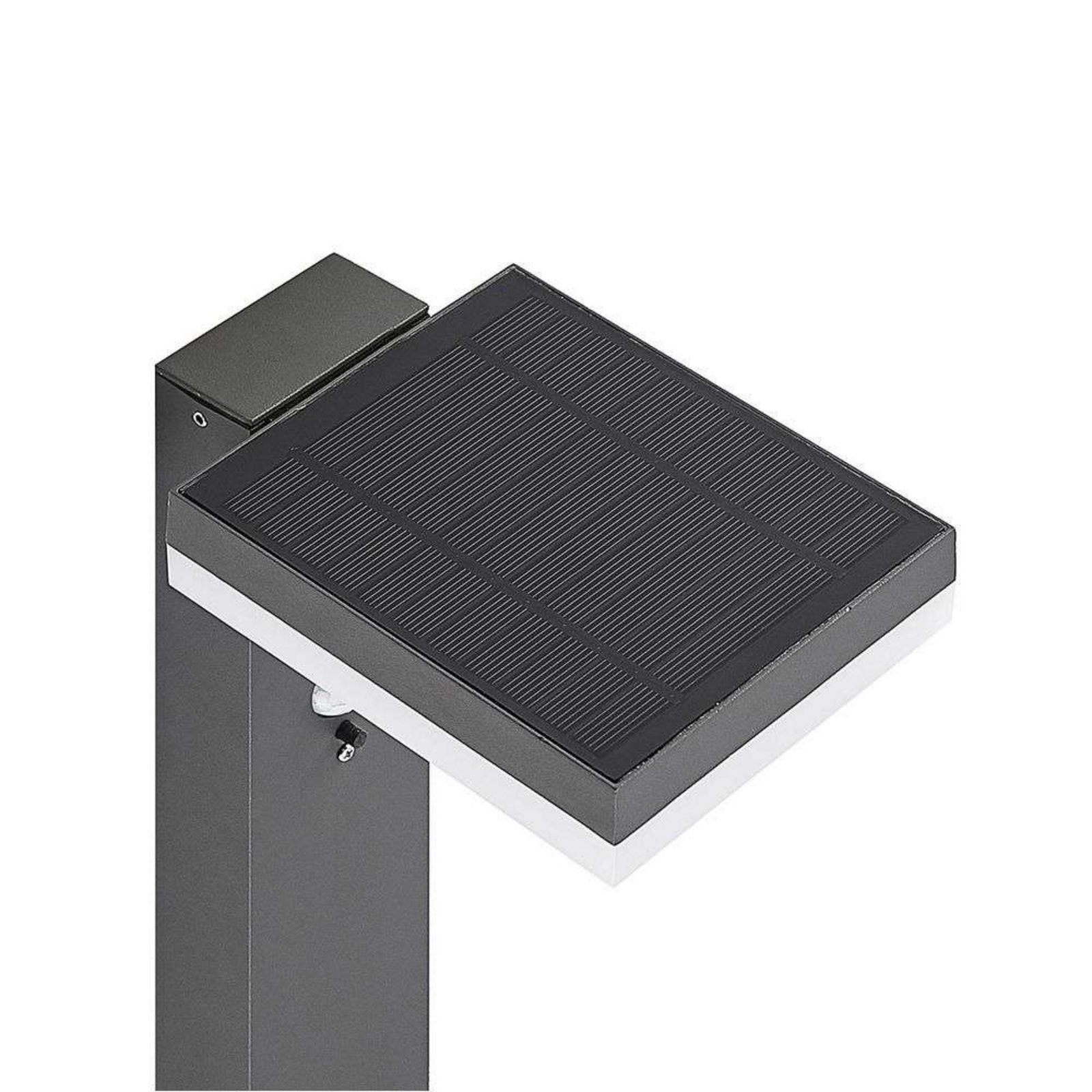 Laira Solar Cell Garden Lamp w/Sensor Anthracite - Lindby