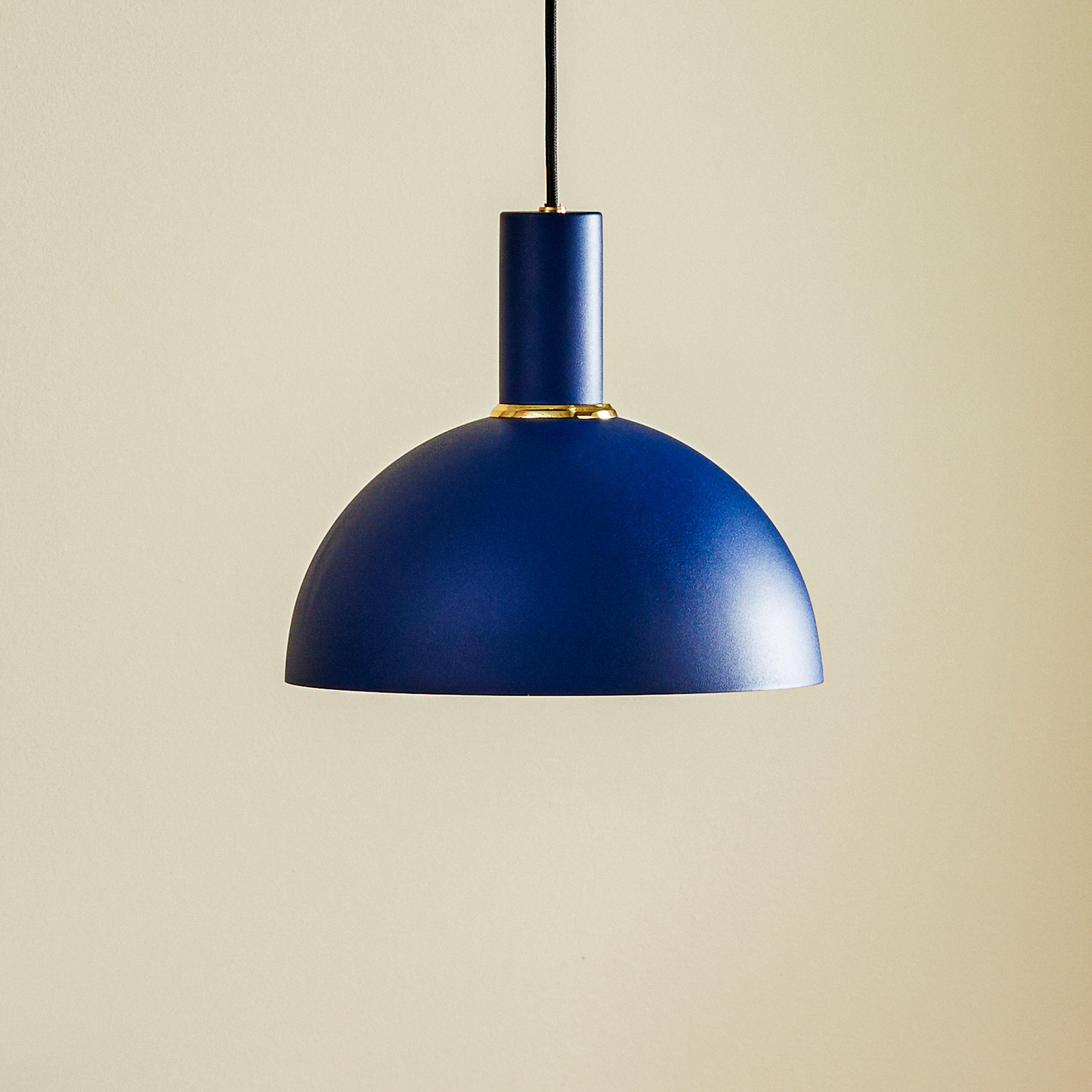 Lampa wisząca Selma 1-punktowa, niebieska Ø 22 cm