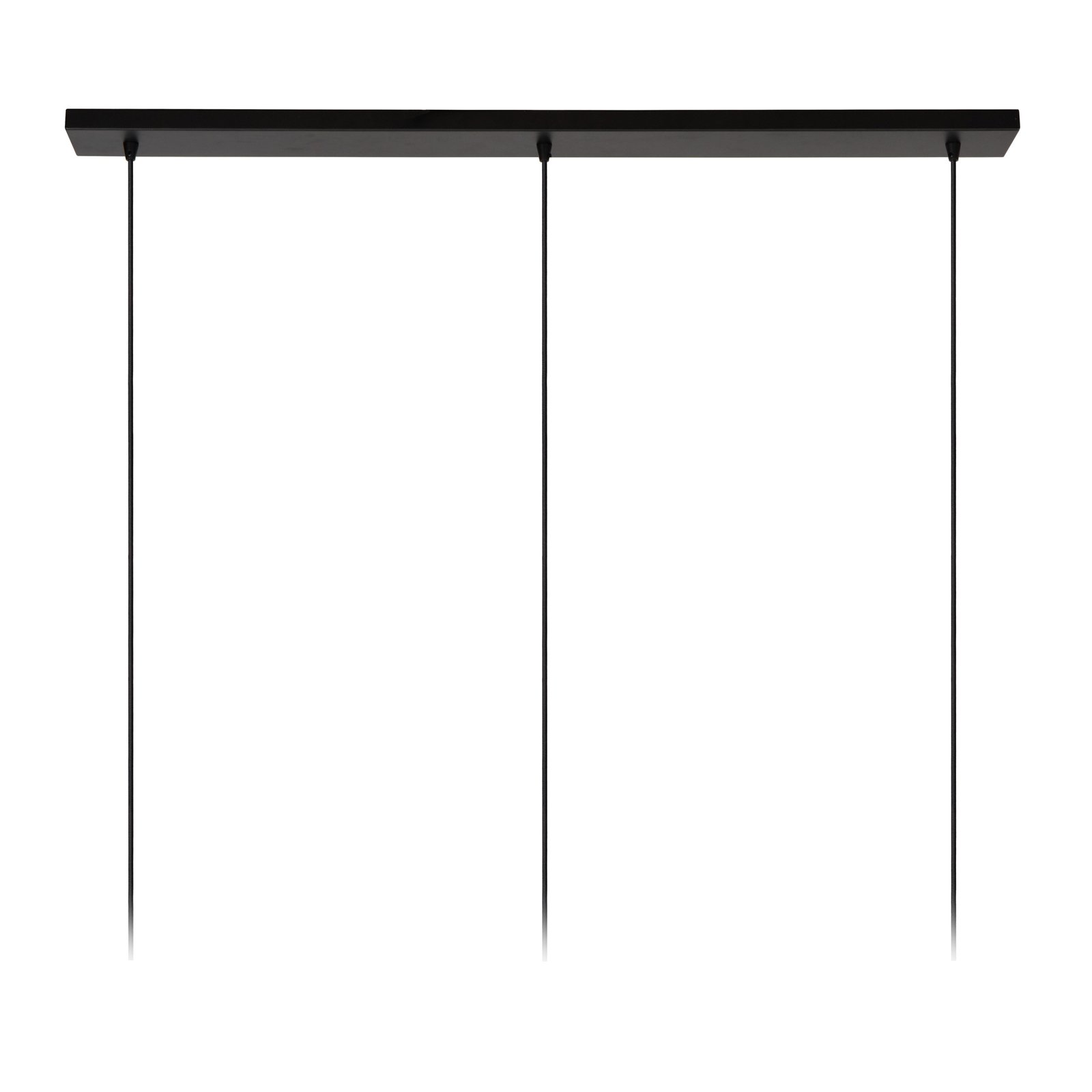 Suspension en verre Singala, Ø 30 cm, 110 cm, opale, à 3 lampes