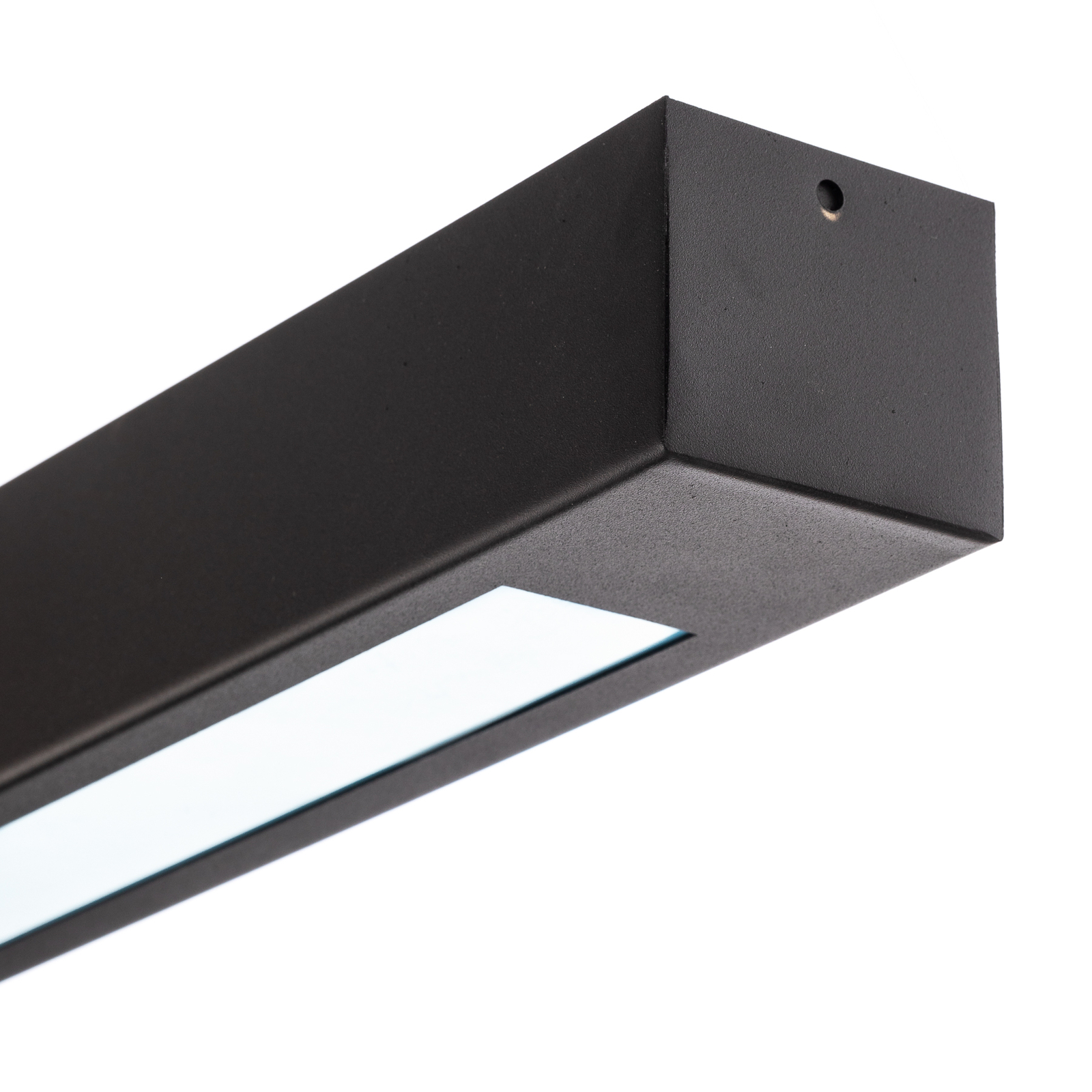 "Lungo" lubinis šviestuvas, juodas, 64 cm ilgio