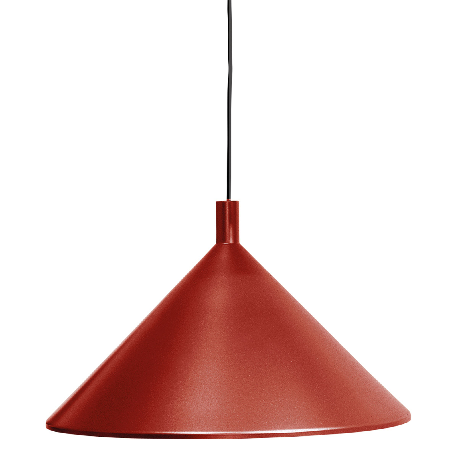 Martinelli Luce Cono lampa wisząca czerwona, Ø30cm