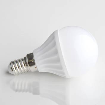 E14 4 W 830 LED bulb golf ball form matt