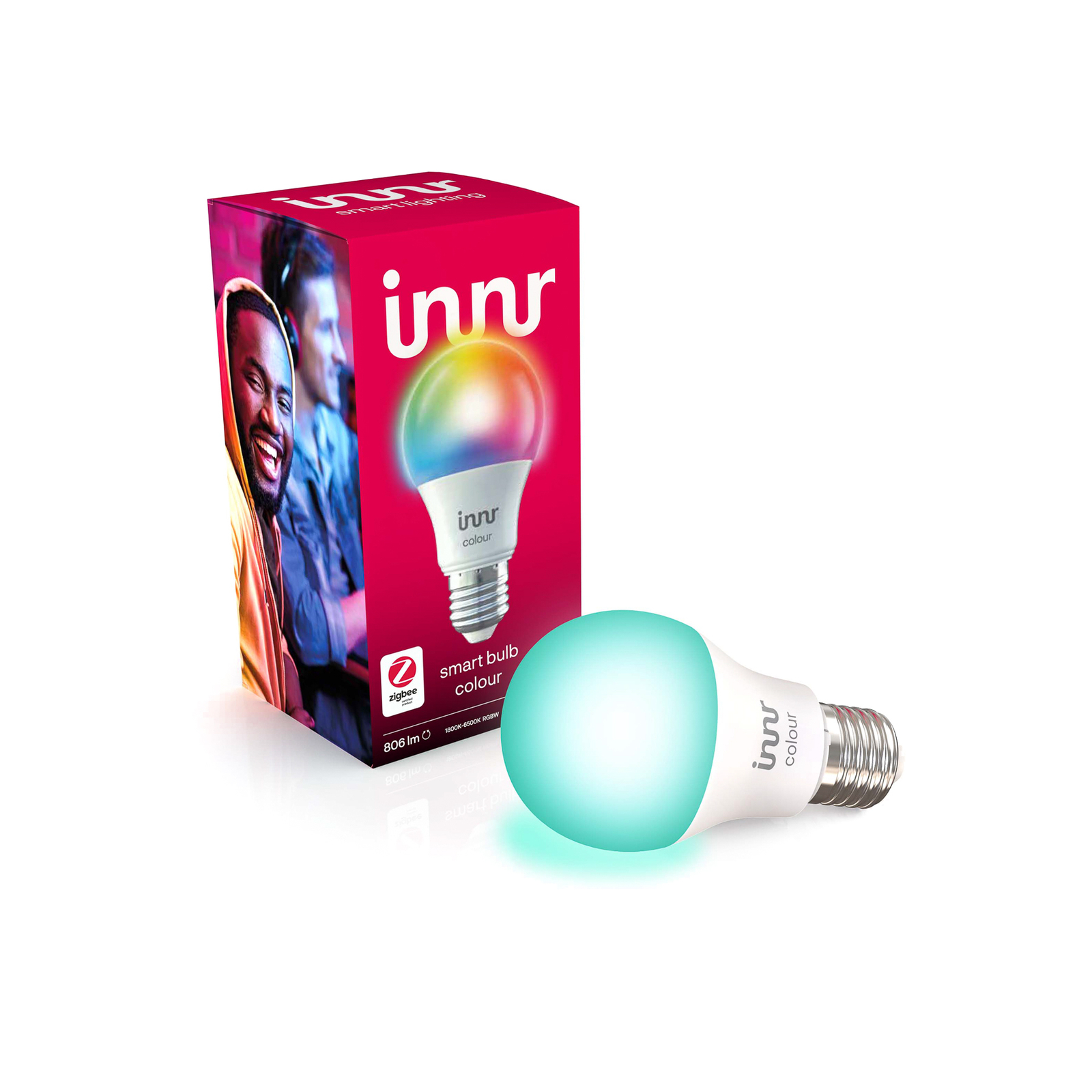 Innr Smart Bulb Colour LED-pære E27 8,5 W RGBW