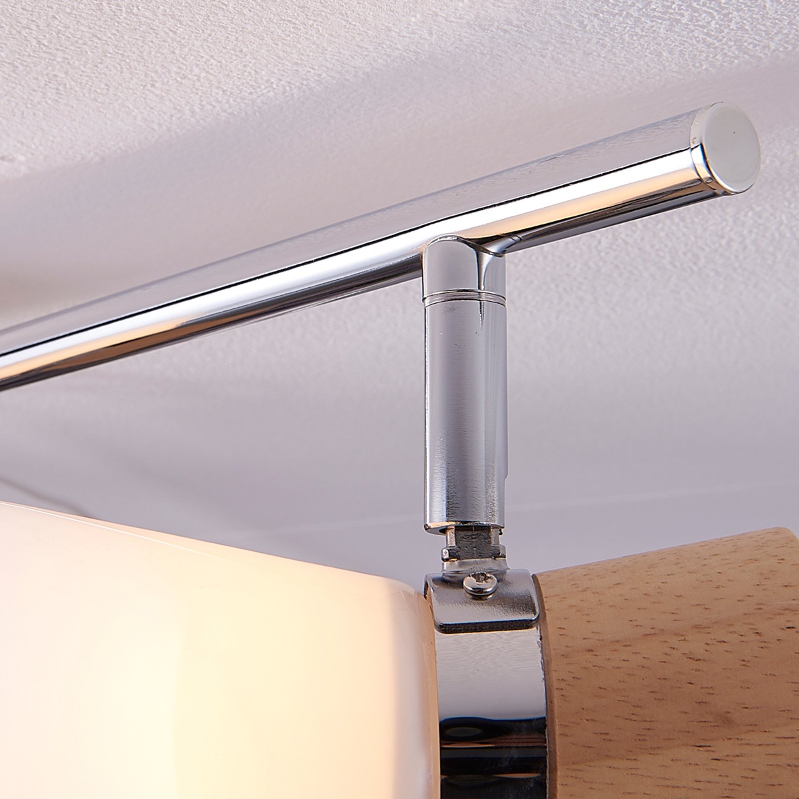 4-bulb wooden ceiling spotlight Vivica