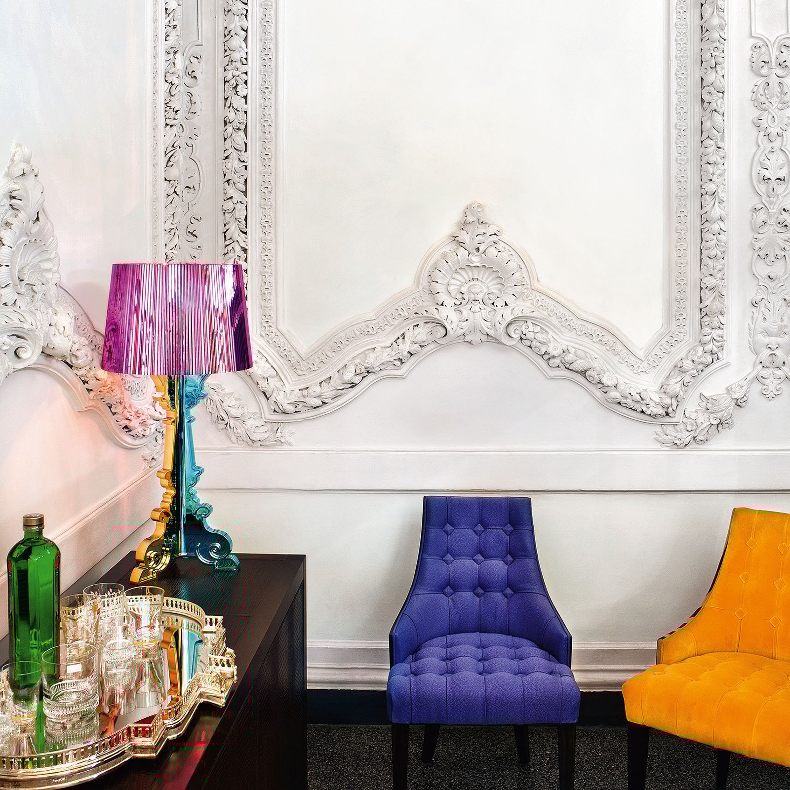 Bourgie Tischleuchte Multicolored Fuchsie - Kartell