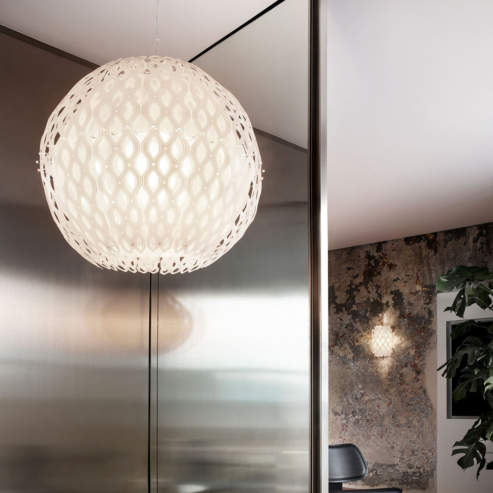 Slamp Charlotte Globe, candeeiro suspenso em branco