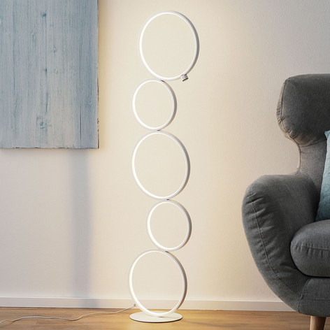 LED-Stehlampe Vika mit 3-Stufen-Touchdimmer