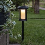 Lampada LED con picchetto a terra Alippa, nera, altezza 44 cm in metallo