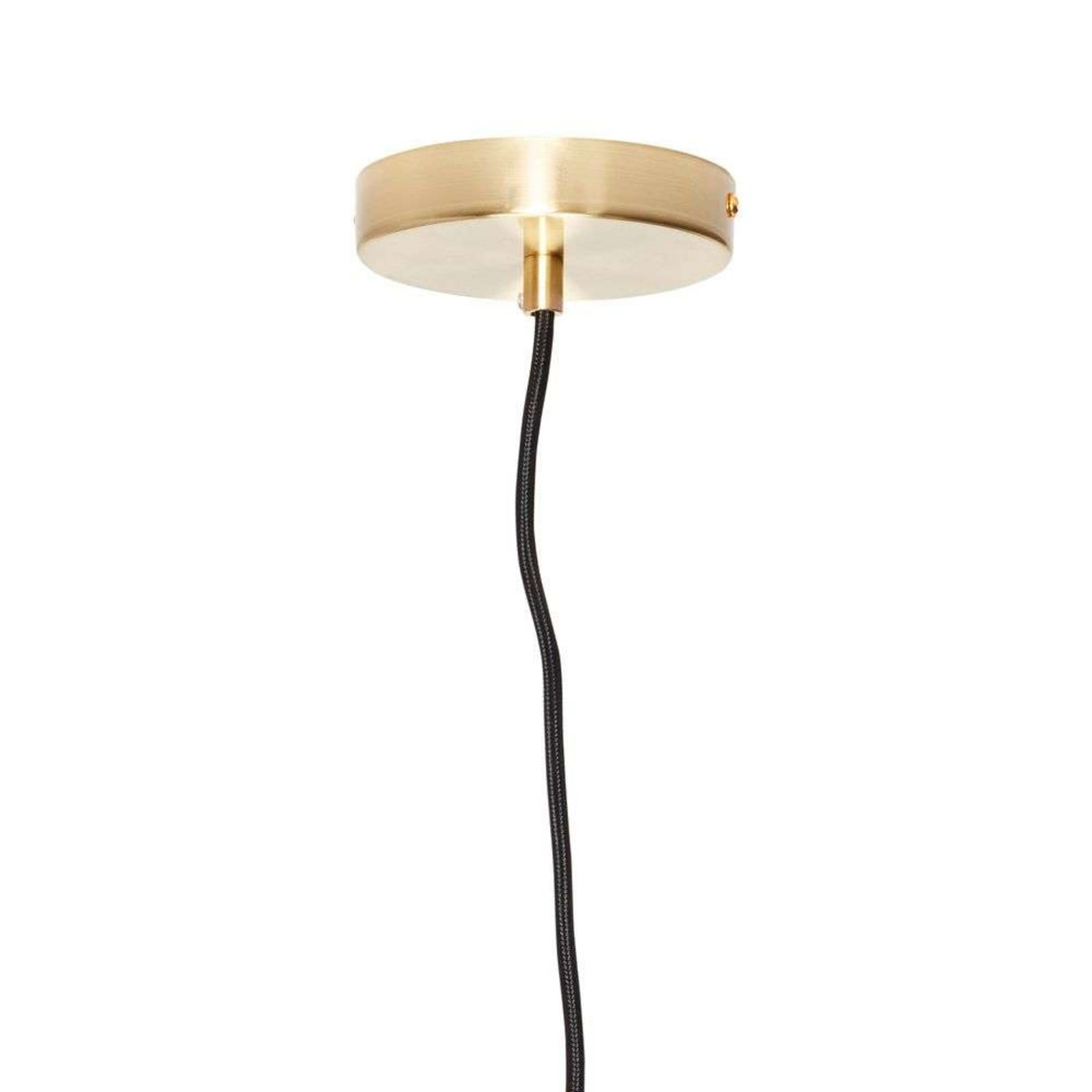 Muse pendellampe Ø 40 cm opal/messing Hübsch - Stue - Skandinavisk - Glas - Med én lyskilde
