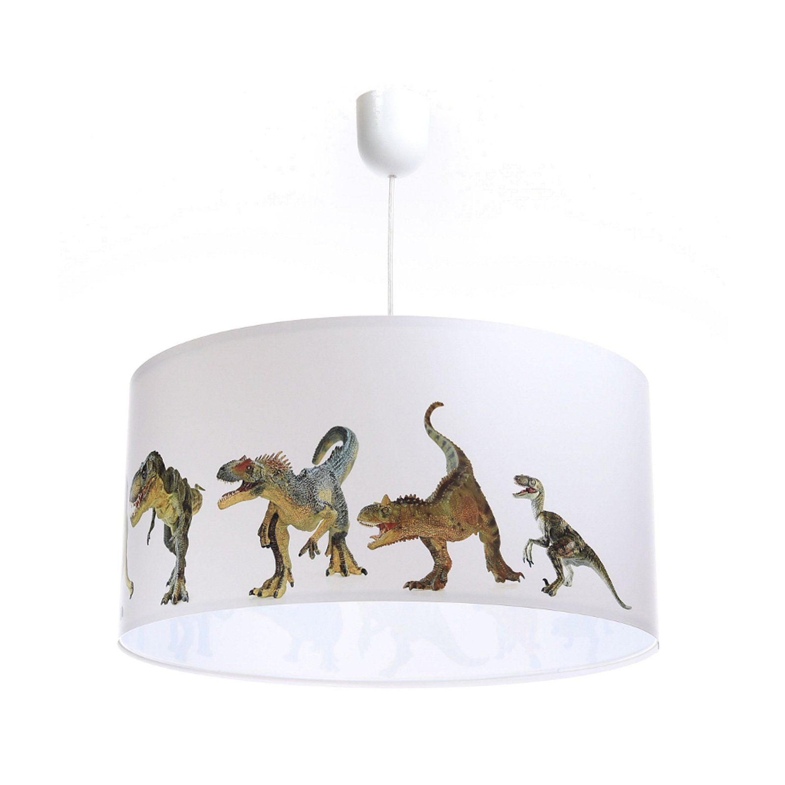 Dino children's hanging lamp with photo motif