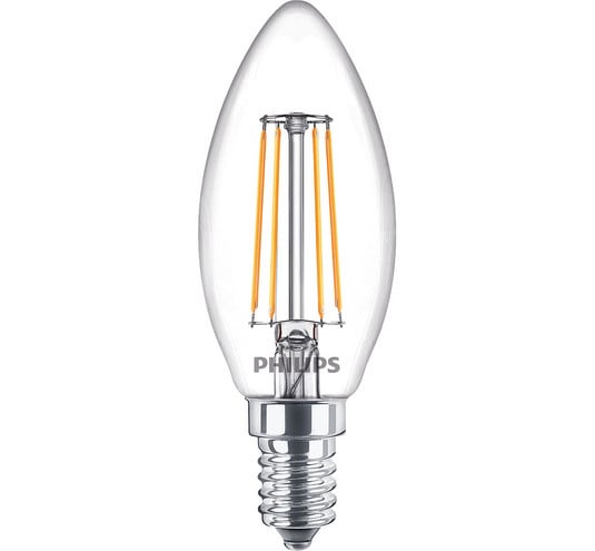 Leuchtmittel LED 4,3W Glas Kerzen (470lm) E14 - Philips