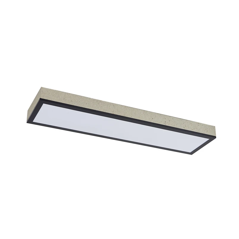 Lindby - Laviona LED ceiling lamp, CCT, dimmable, concrete, 80 cm
