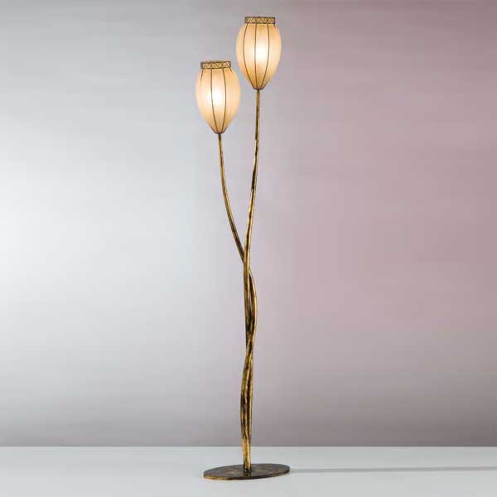 Lampadaire TULIPANO en verre Scavo