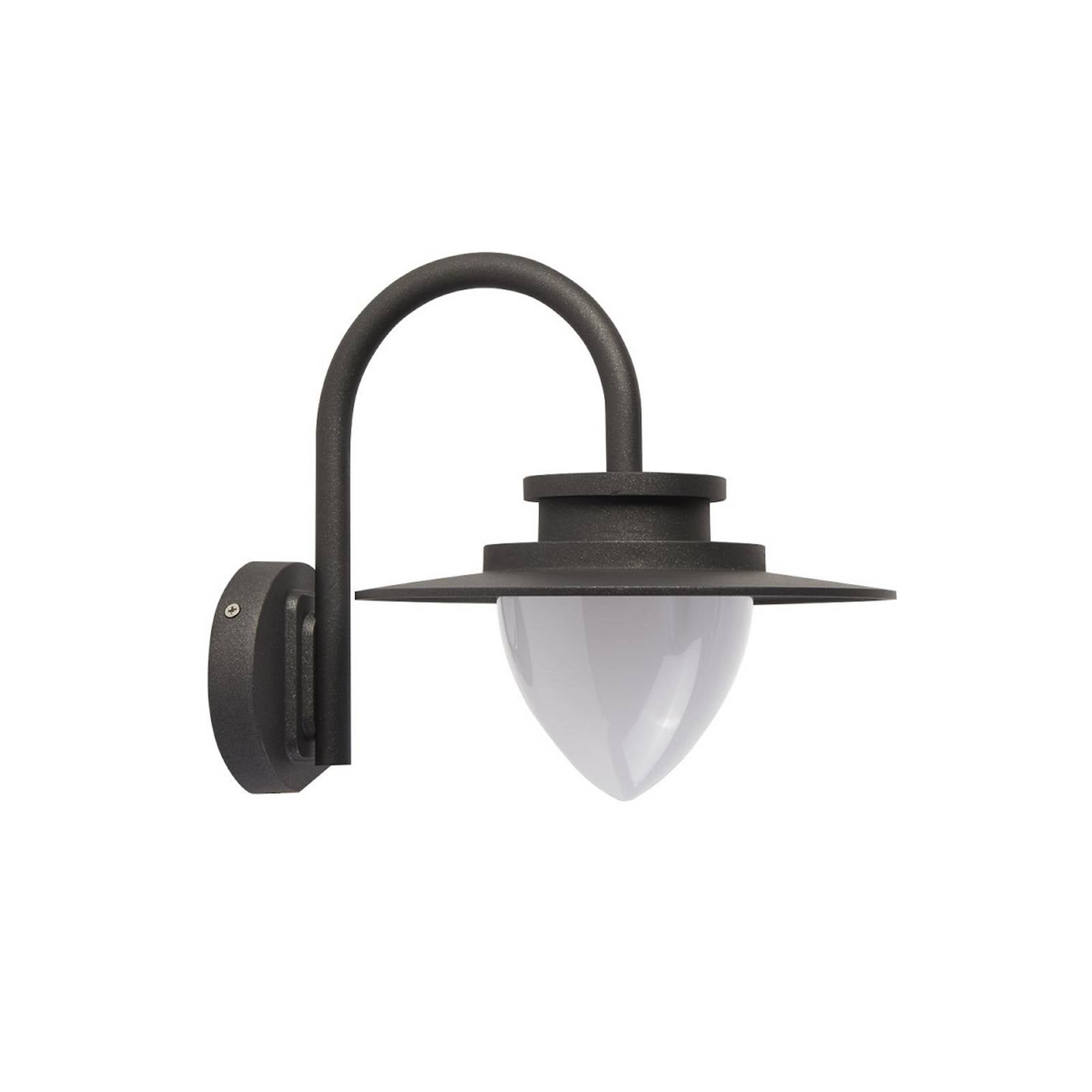 LED-Außenwandleuchte Texas, IP54, graphitfarben, Metall