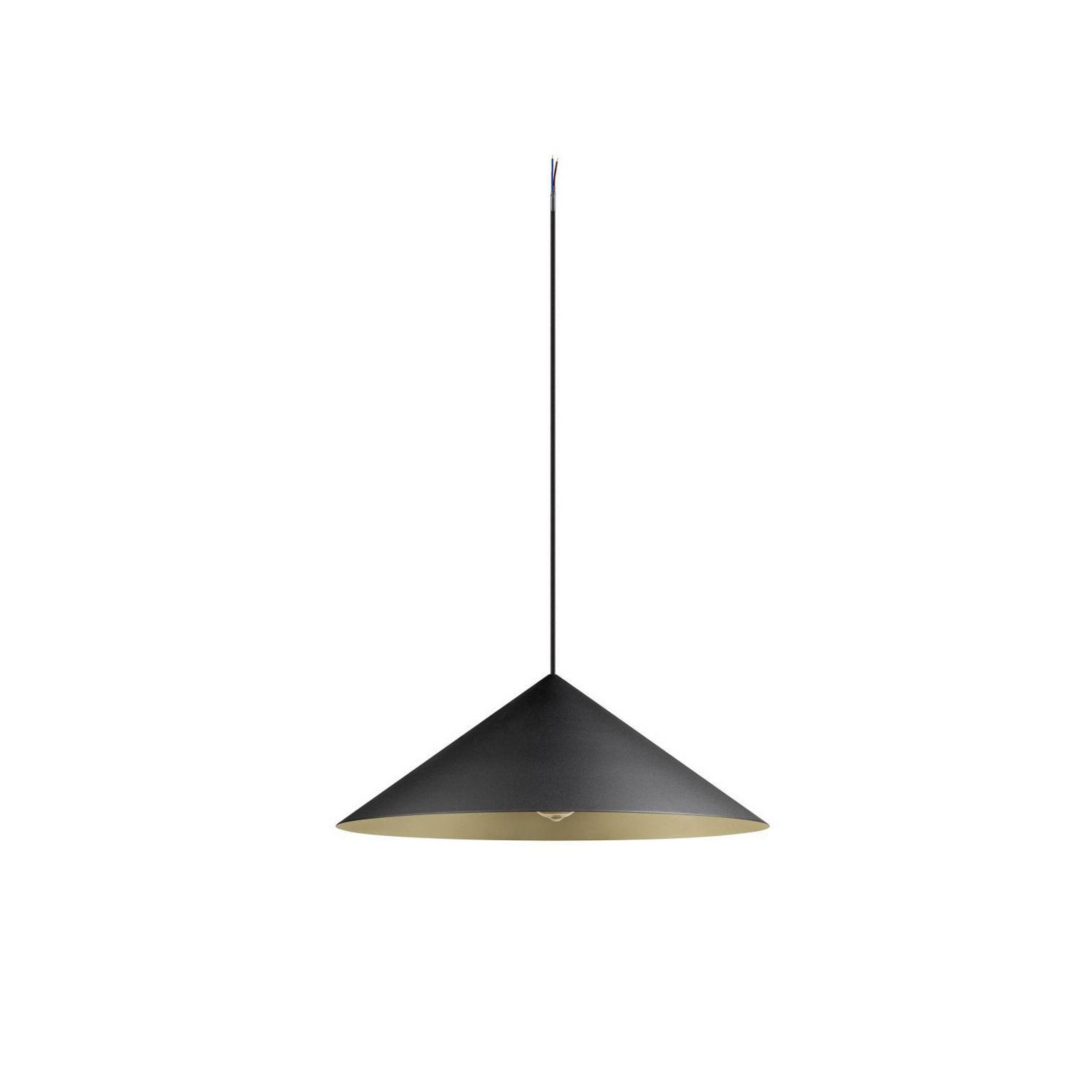 SLV Żyrandol Magico, Ø 55 cm, czarny/złoty, metal