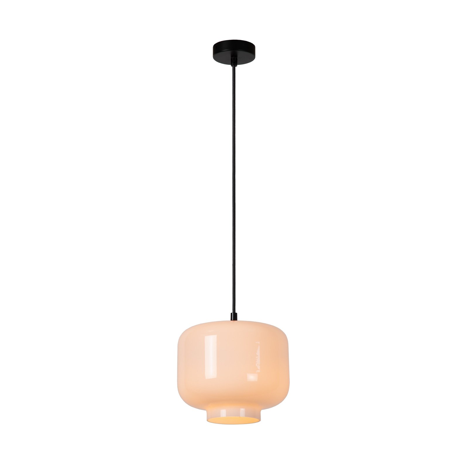 Suspension Medine, opale, Ø 25 cm, verre, 1 lampe