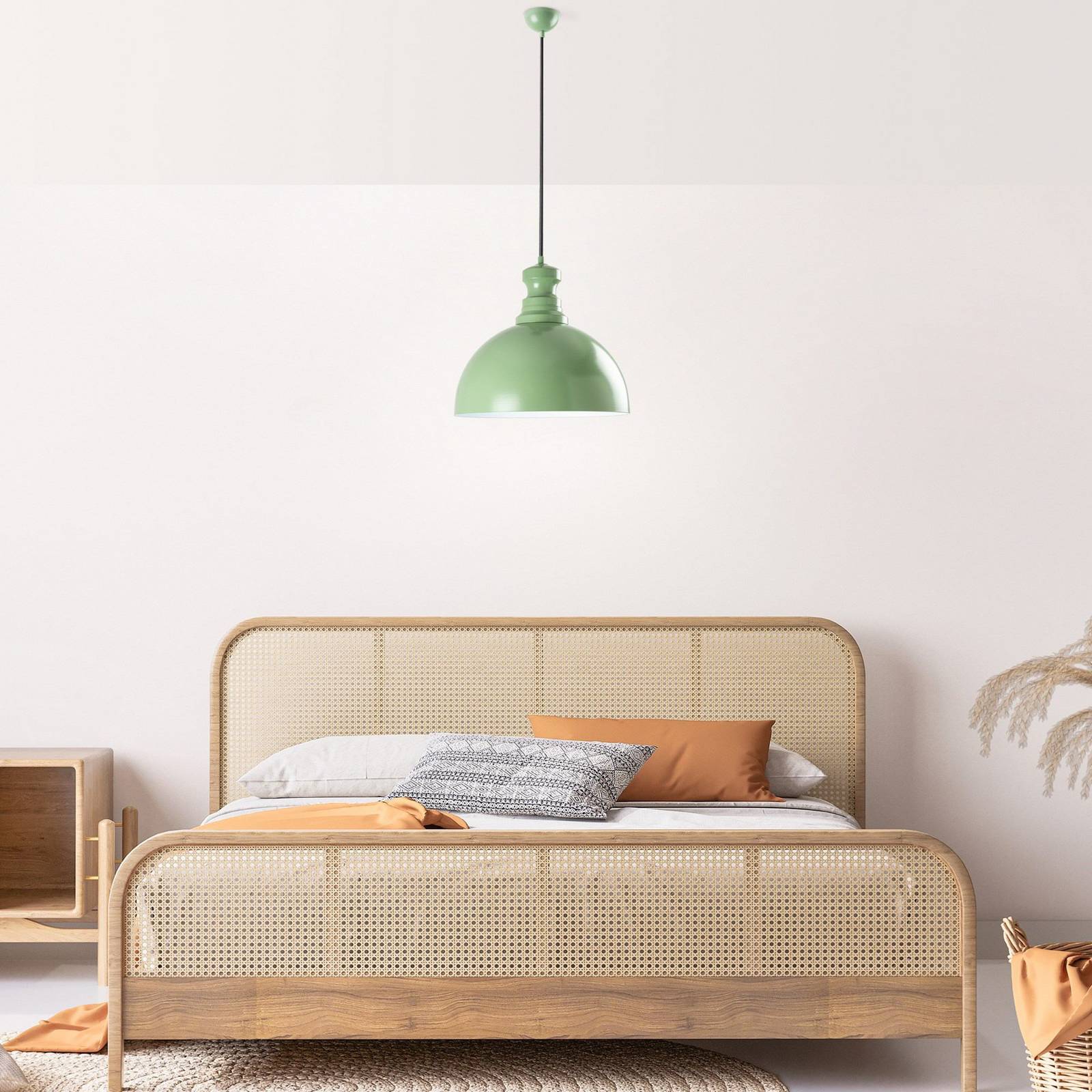 Pendelleuchte Kure, mintgrün, Metall, Ø 40 cm E27 günstig online kaufen
