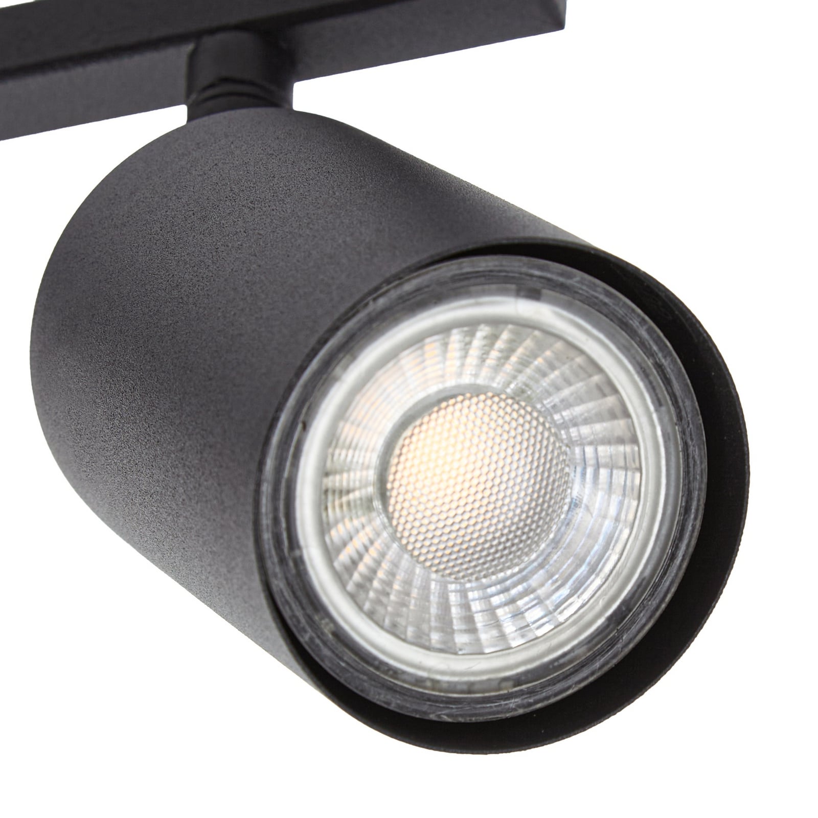Bravius Deckenstrahler, schwarz, 4-flammig, Eisen - Lindby Bravius Deckenstrahler, schwarz, 4-flammig, Eisen - Lindby