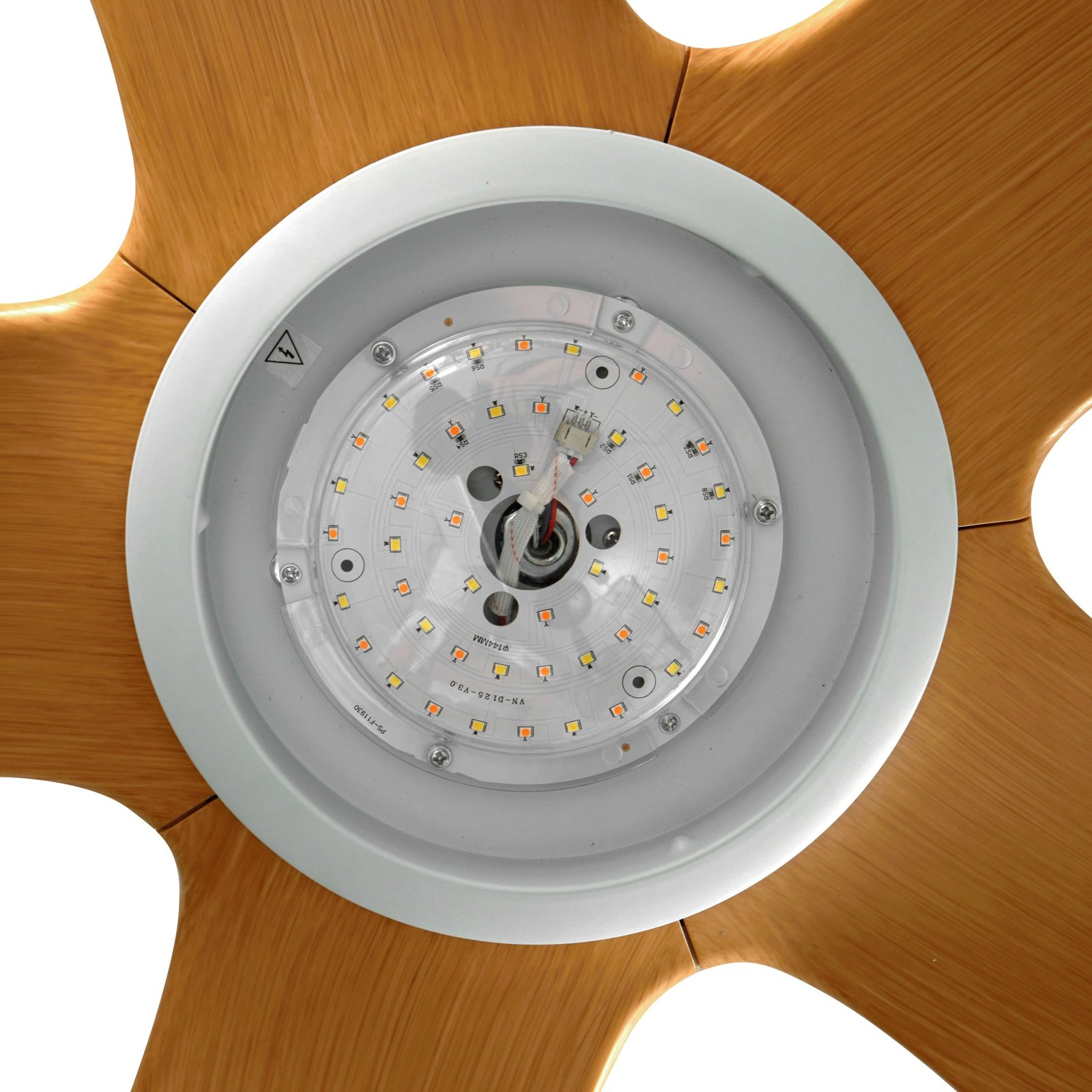Omendo LED stropný ventilátor biely CCT DC tichý - Lucande