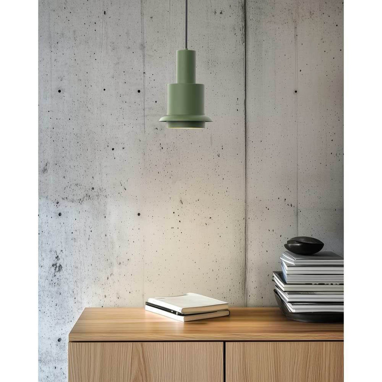 Chaumont Pendelleuchte Ø15xH22 Green/White DCW - Wohnzimmer - Metall