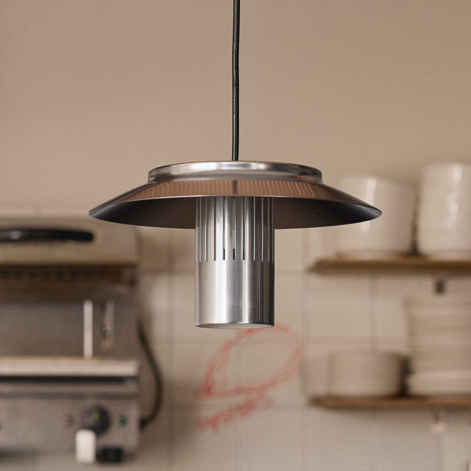 Lille 24 Hängelampe, metallisch, Aluminium, Ø 24 cm - Pholc