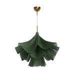 Juliette pendant light, green, metal, tulle, 75 cm, E27 - By Rydéns