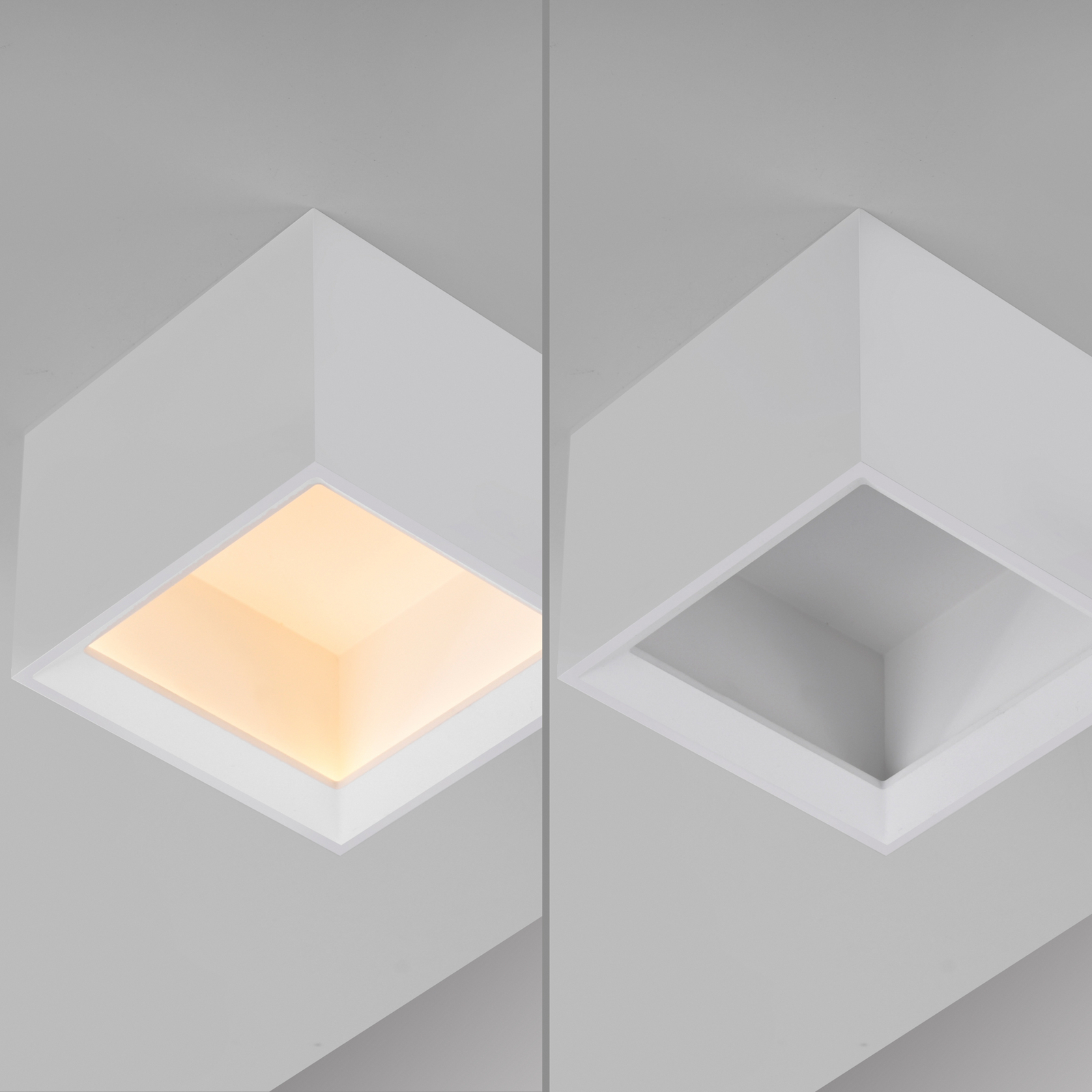 LED-stropna svetilka PURE Manhatten, bela, 1-žarilna, CCT
