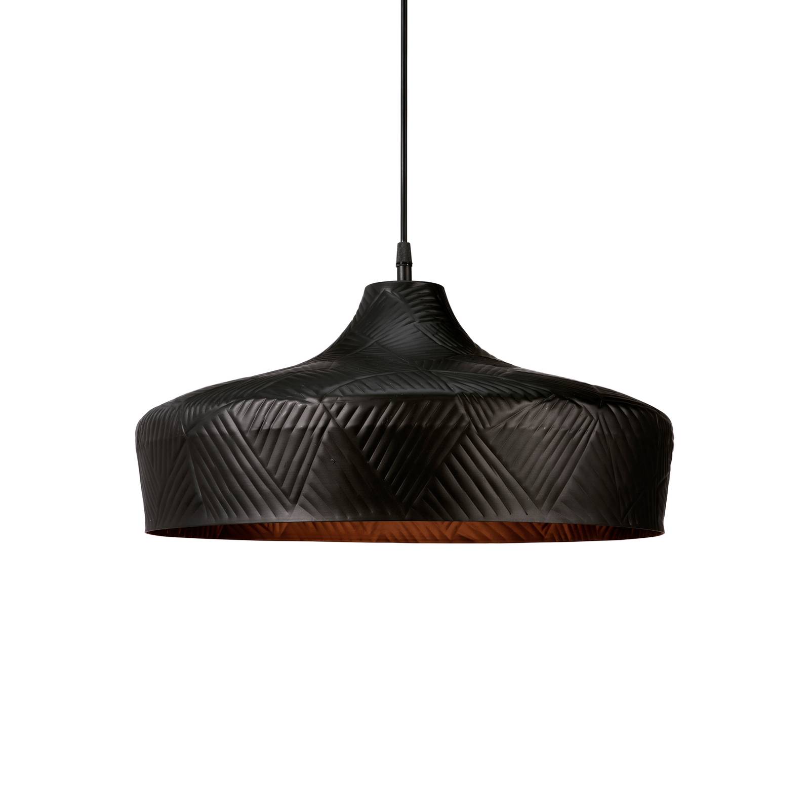 PR Home Ribble hængelampe, mat-sort Ø 45cm