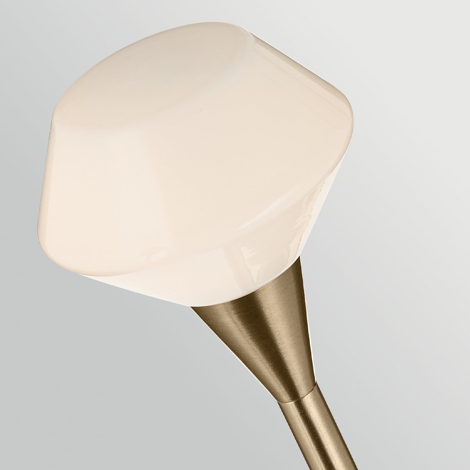 Suspension Cassius, bronze clair, longueur 100 cm, à 4 lampes, métal