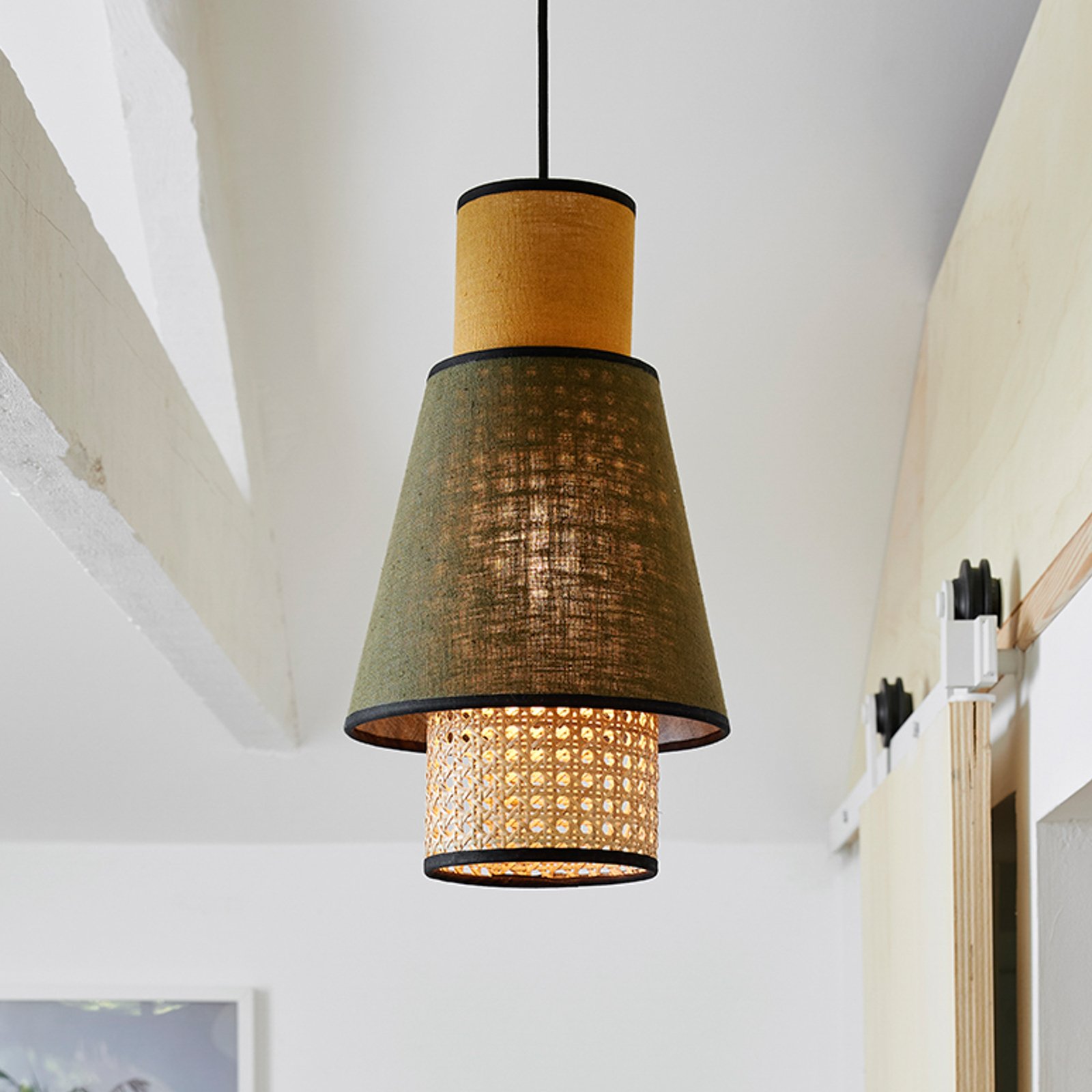 Singapour XS Hängeleuchte khaki/curry - MARKET SET Singapour XS Hängeleuchte khaki/curry - MARKET SET