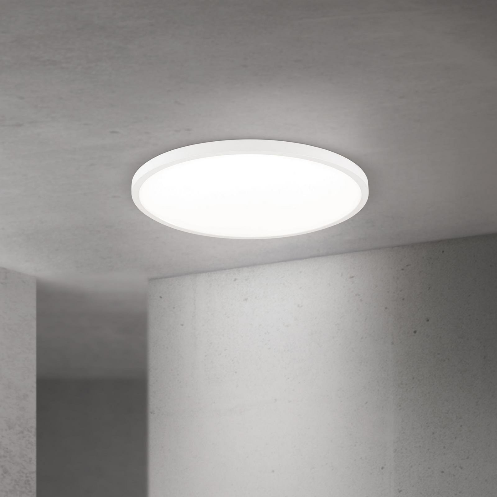 LED ceiling lamp Disc, white Ø 60 cm, CCT, metal/plastic