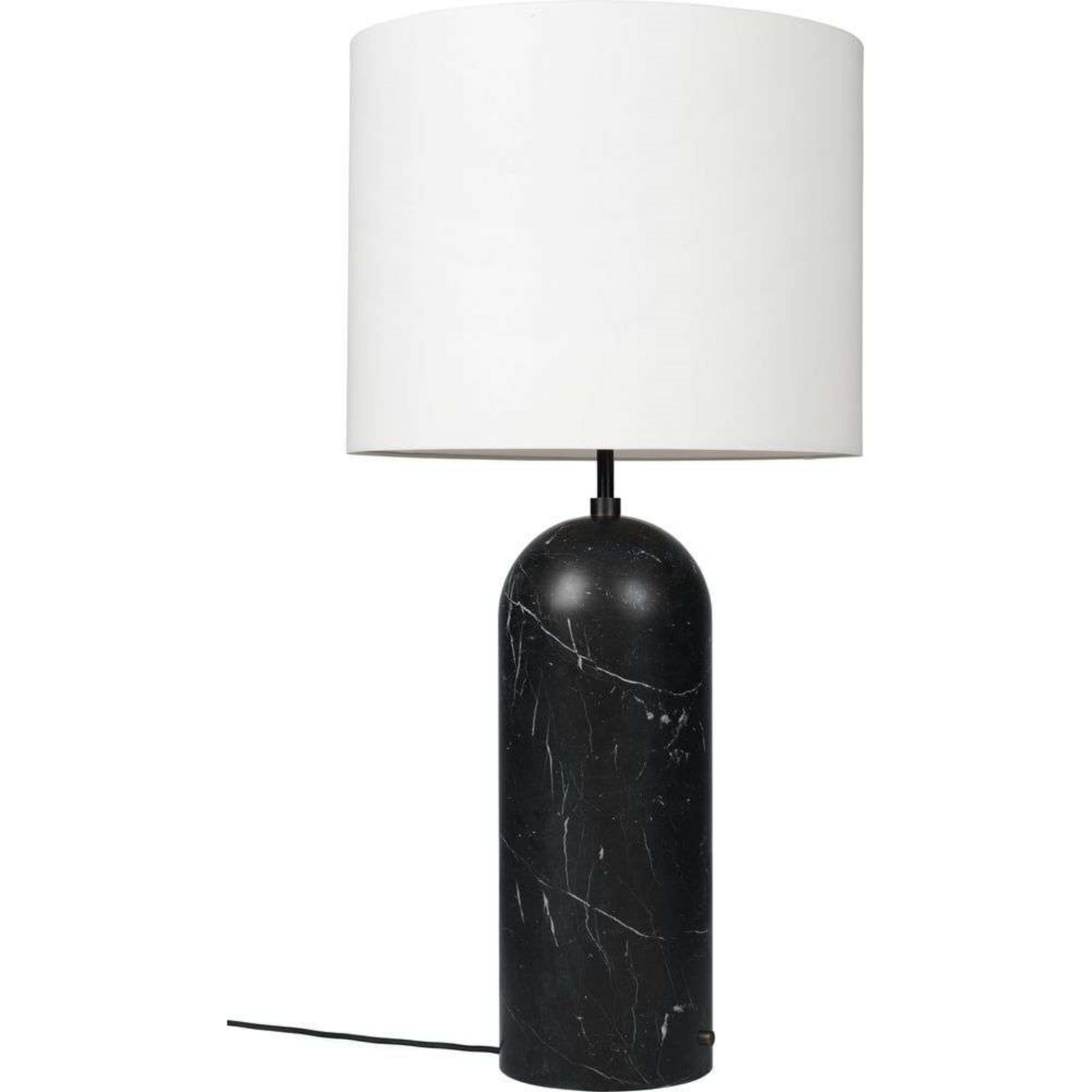 Gravity XL Low Golvlampa Black Marble/White GUBI - Vardagsrum - Marmor