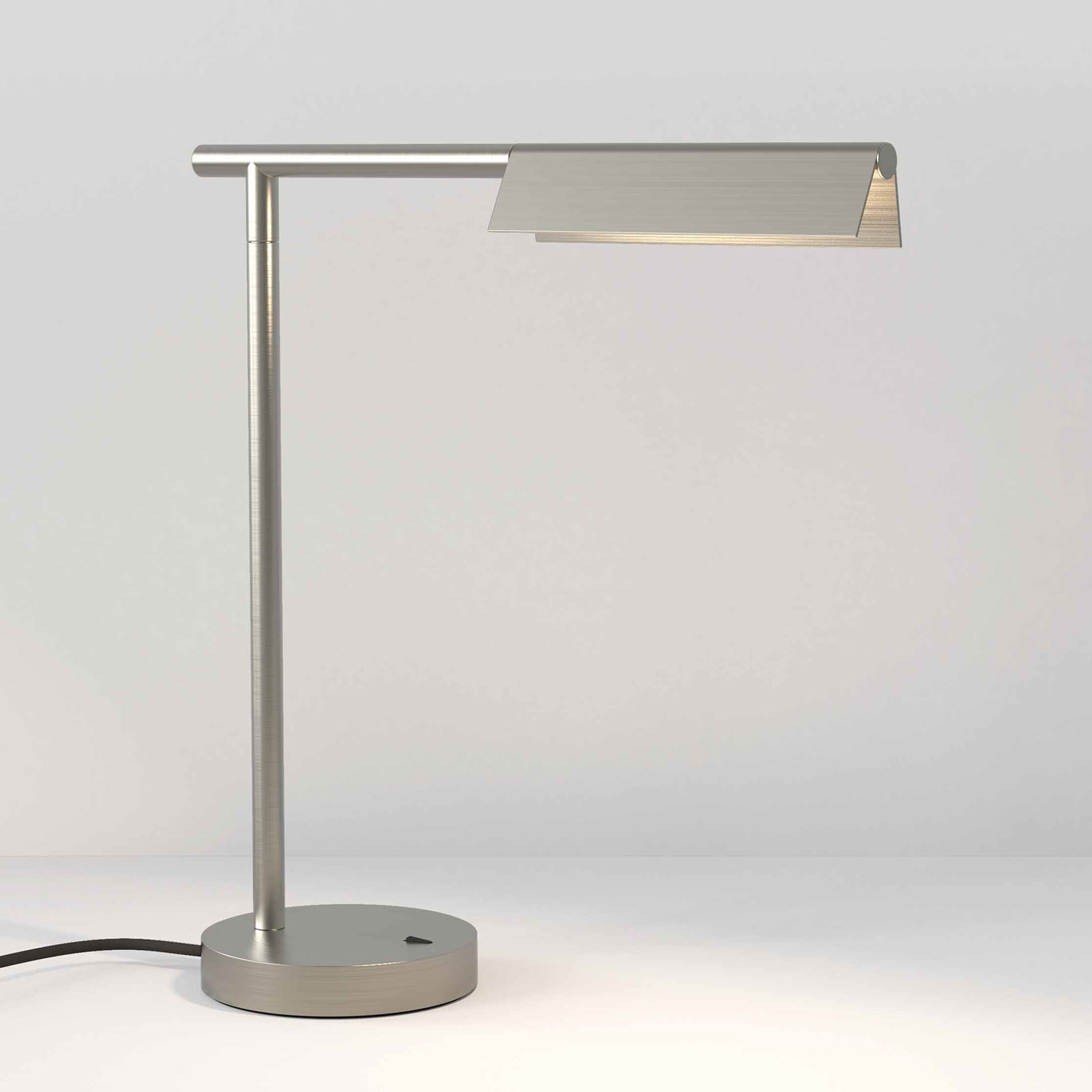 Astro Fold LED table lamp matt nickel, for Workroom / Office, steel, 4.7 W, energy efficiency: A+, W: 14 cm, H: 42.5 cm