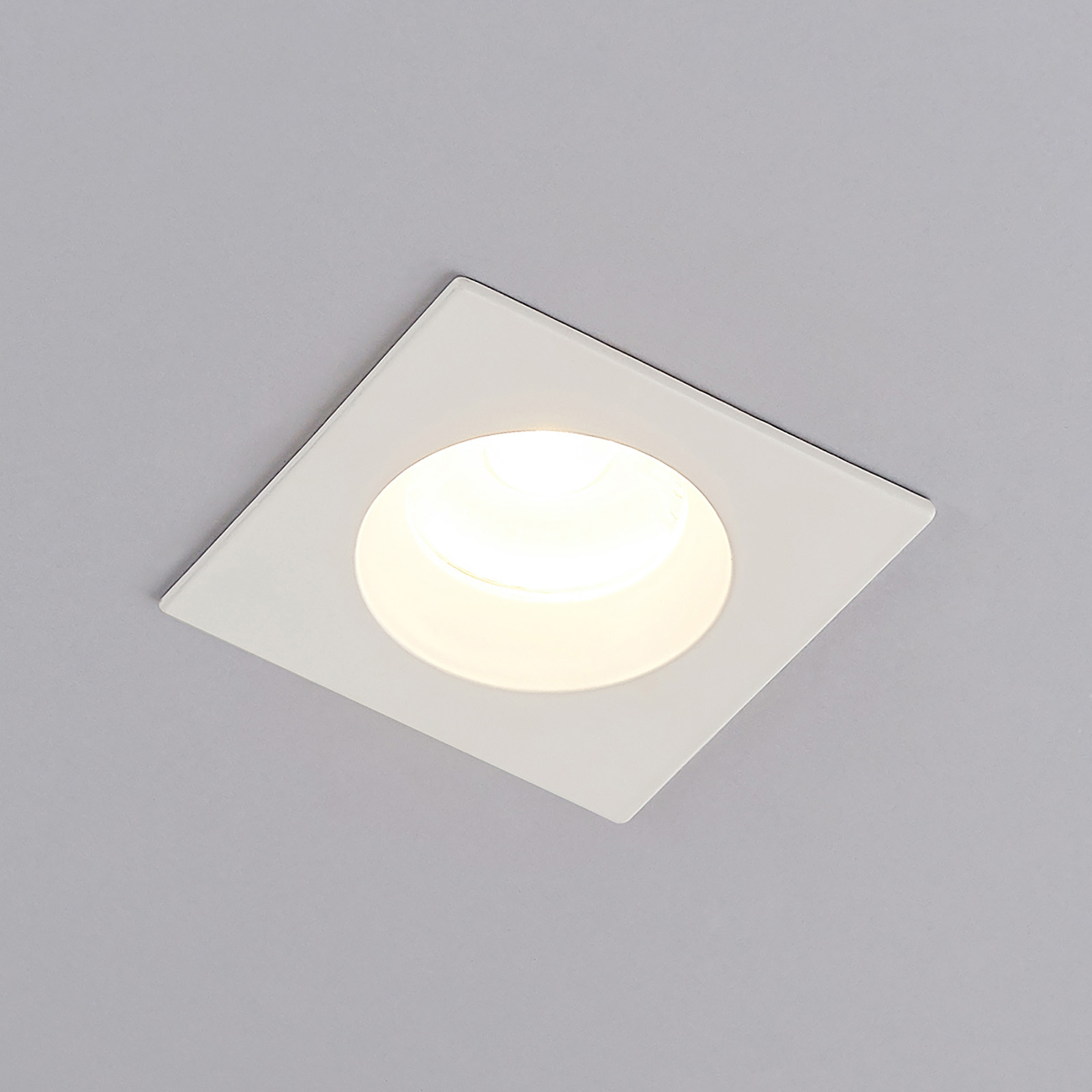 Arcchio Urdin LED-Einbaustrahler eckig IP65, 4W