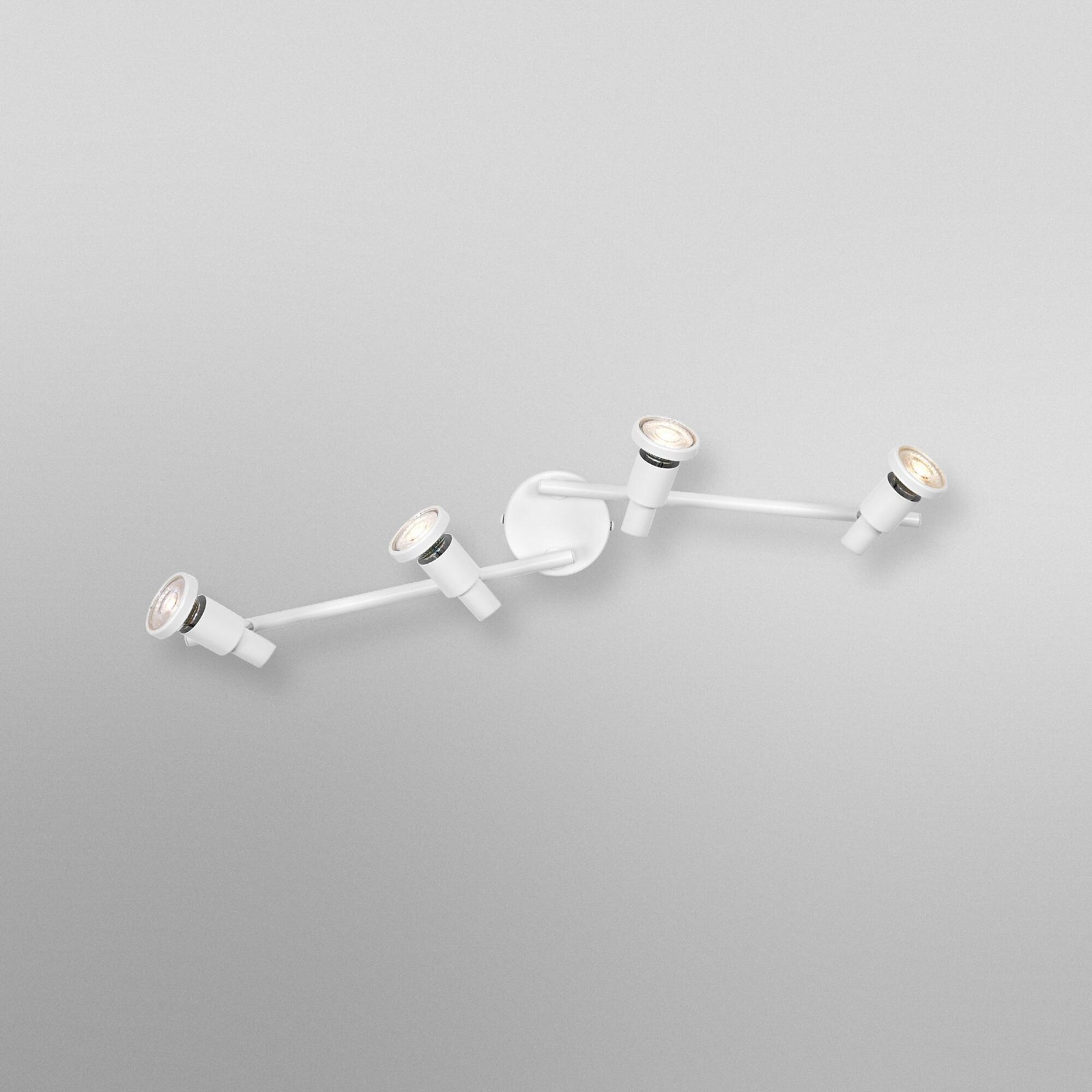 OSRAM plafondspot, wit, 4-lamps, metaal, GU10-LED 927 dimbaar