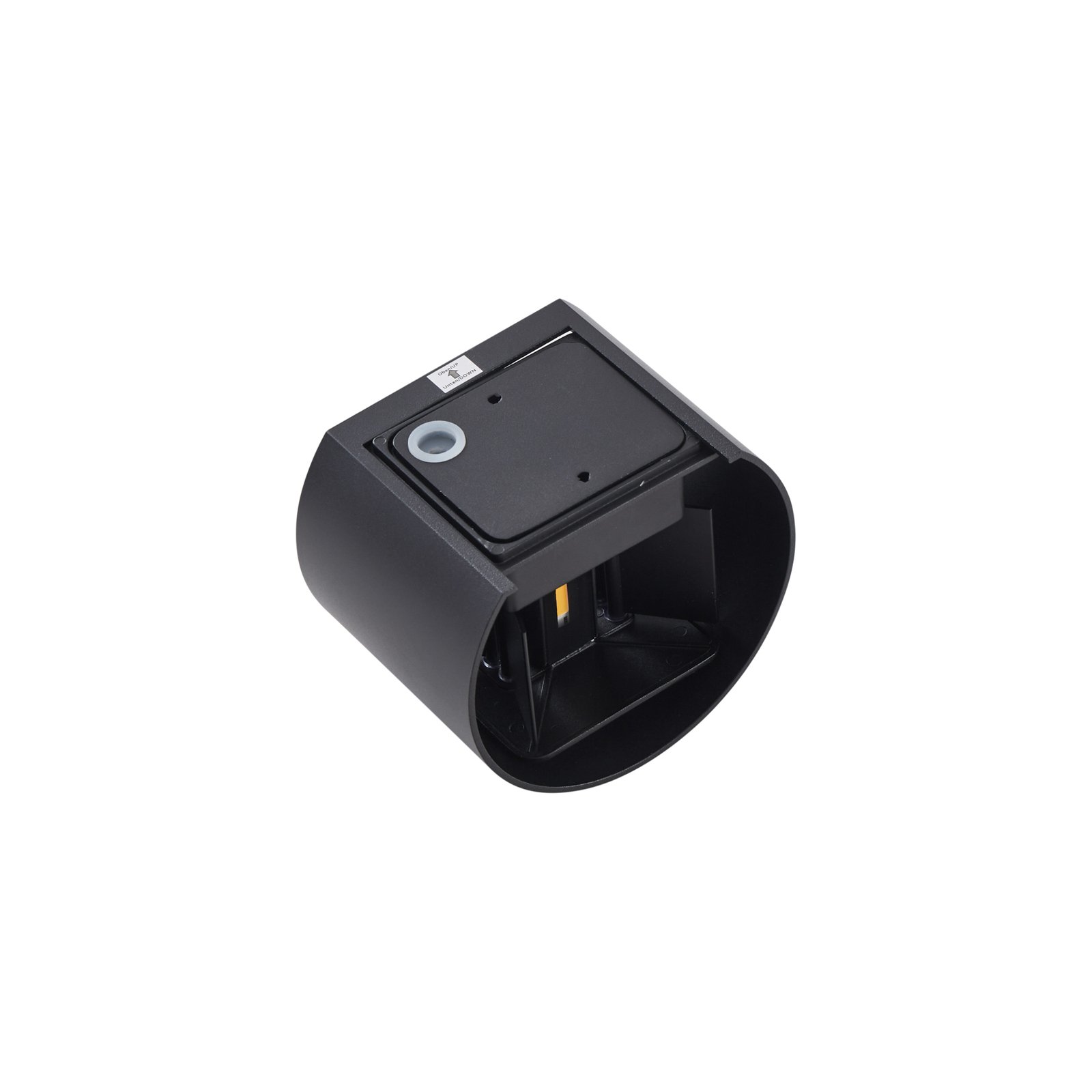Nivar Round LED Buiten Wandlamp Black - Lindby